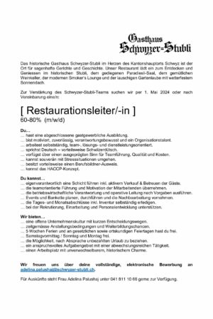 2024-03-15_Stelleninserat_Restaurationsleitung